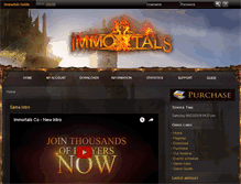 Tablet Screenshot of immortals-co.com
